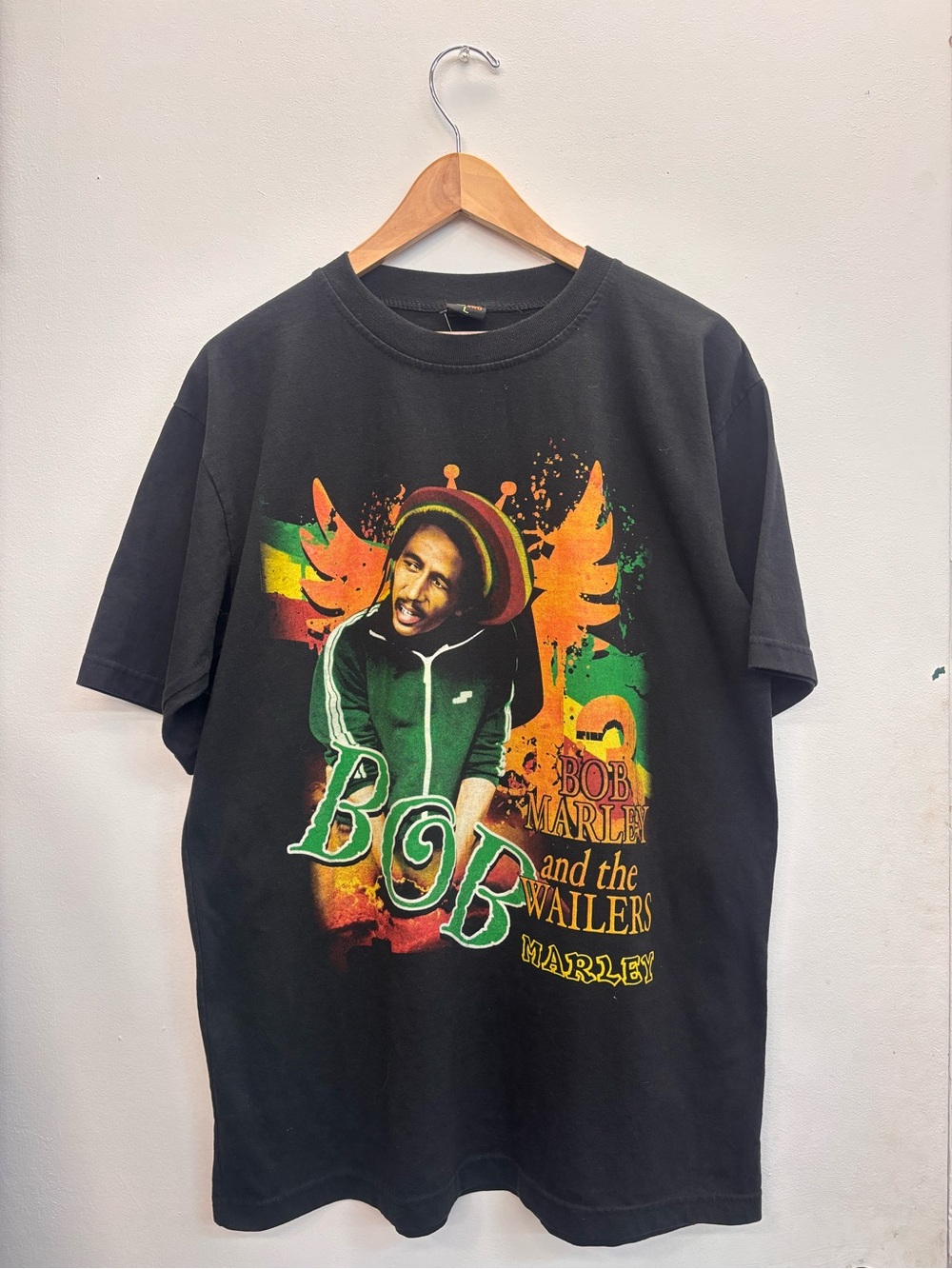 Vintage Bob Marley & The Wailers Men’s Graphic T-shirt L Band Tee Thailand Boot